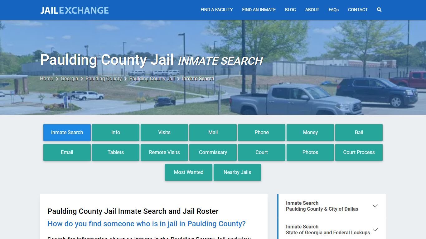 Inmate Search: Roster & Mugshots - Paulding County Jail, GA